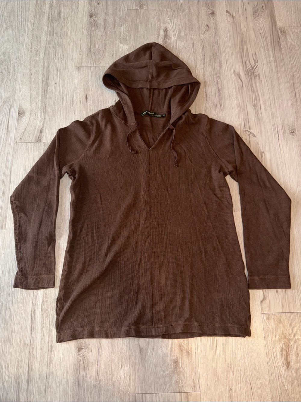 Eddie Bauer Brown Hooded Long-Sleeve Pullover